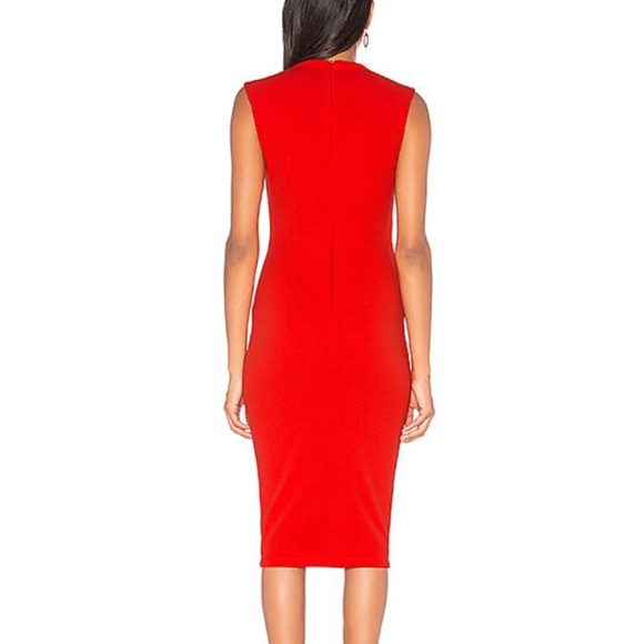 Nookie Madonna Midi Dress in Cherry - Picture 2 of 4